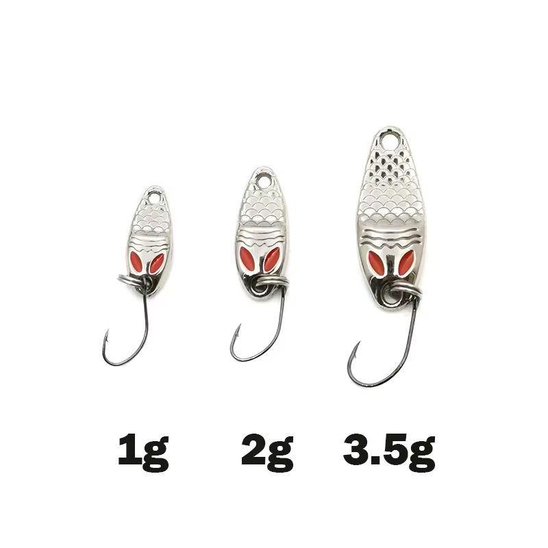 Señuelos Mini Spinnerbait 1-3.5g - Cuchara Metálica para Trucha y Pez Pequeño - imagen 5