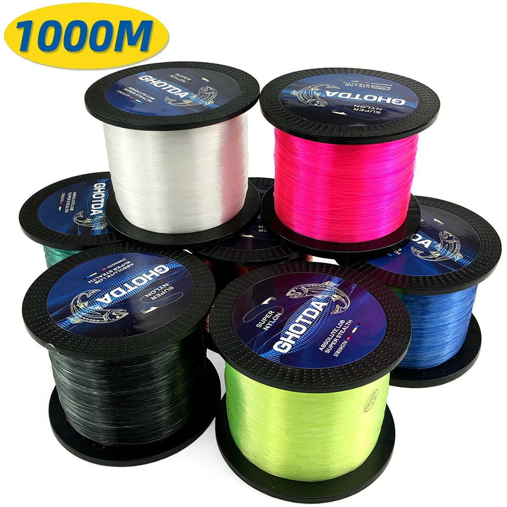 Línea de pesca monofilamento fluorocarbono para carpa 3.4-28.6 lb