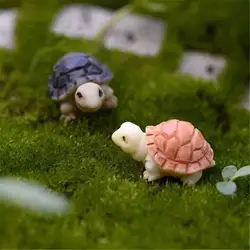 Figura mini de tortuga para decoración de acuarios y terrarios