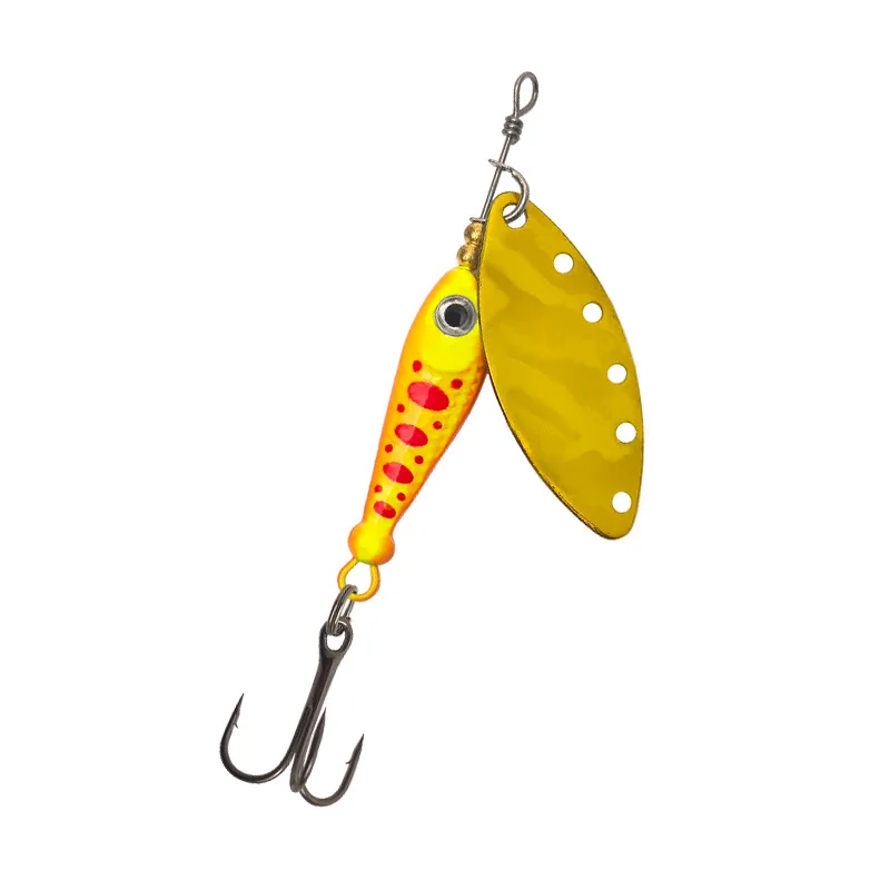 Señuelo Spinner rotación ruidosa pez dorado pequeño de metal - imagen 3
