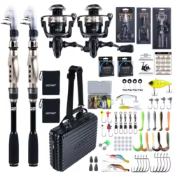 Caña Telescópica Goture con Carrete – Combo Completo para Pesca
