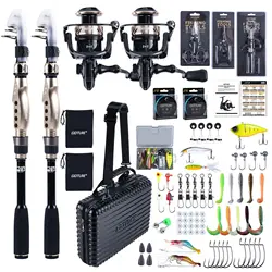 Caña Telescópica Goture con Carrete – Combo Completo para Pesca