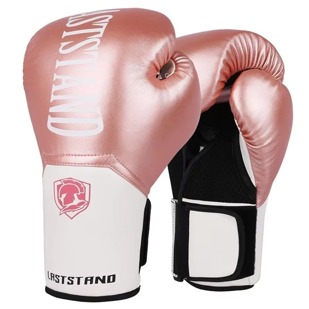 Guantes de boxeo Muay Thai PU gruesos transpirables para entrenar - imagen 4