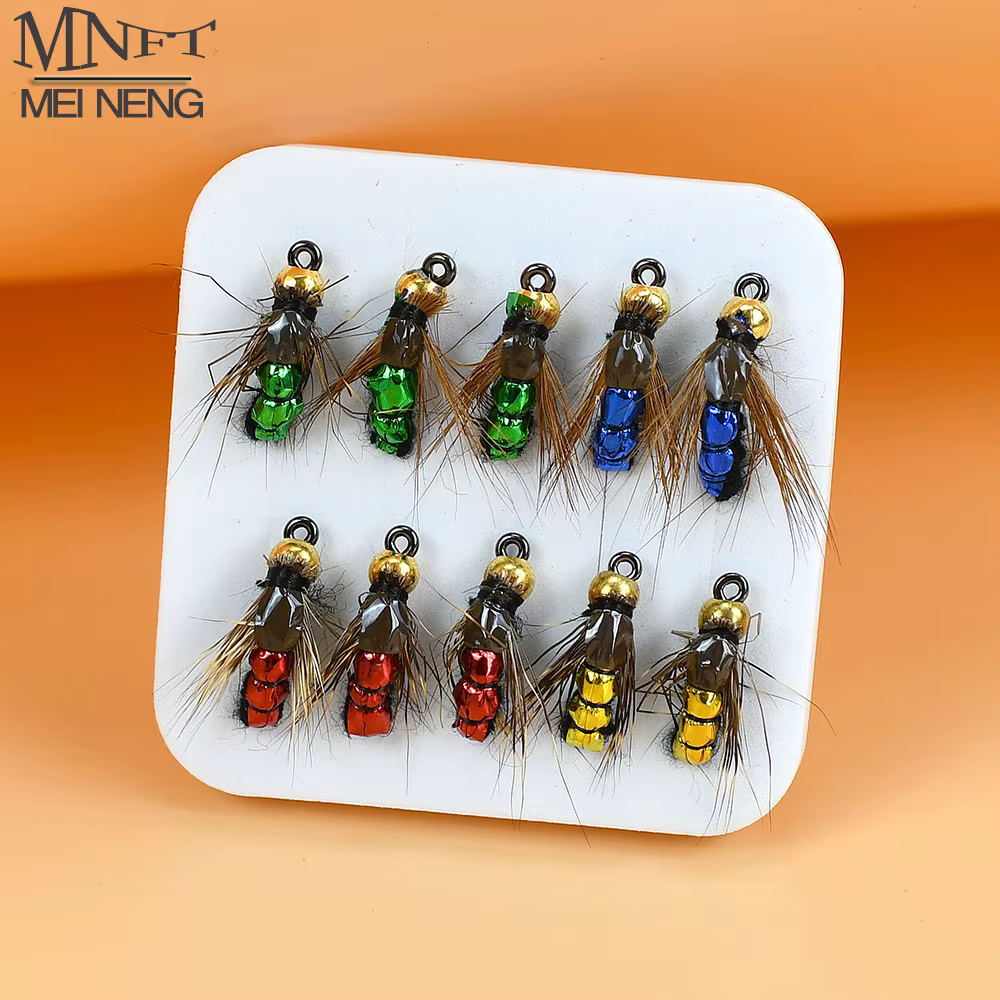 Ninfas Scud MNFT con cabeza de cuentas – Hundimiento rápido para trucha