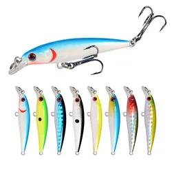 Wobbler flotante micro minnow anti-enganche para lucio y lubina
