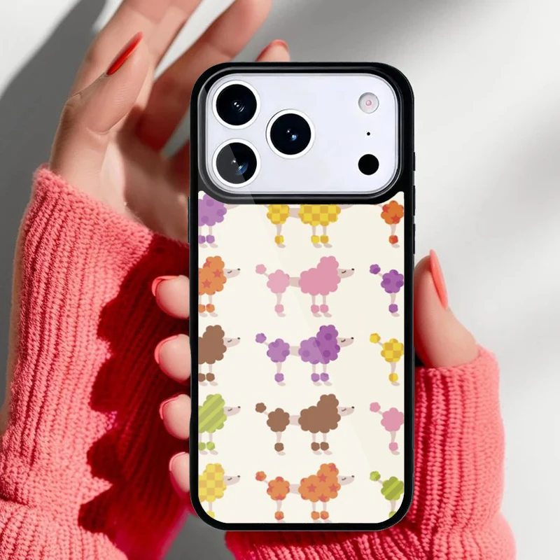 Funda poodle para iPhone vista frontal