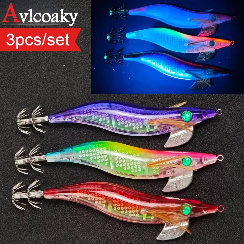 Señuelos UV de camarón 13 cm, hundimiento lento, para - imagen 3