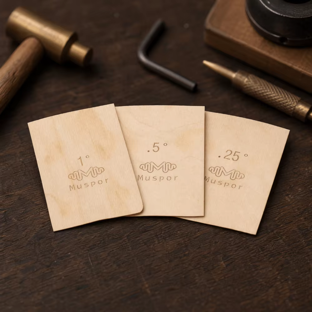 Cuñas de madera para mantenimiento de guitarra y bajo