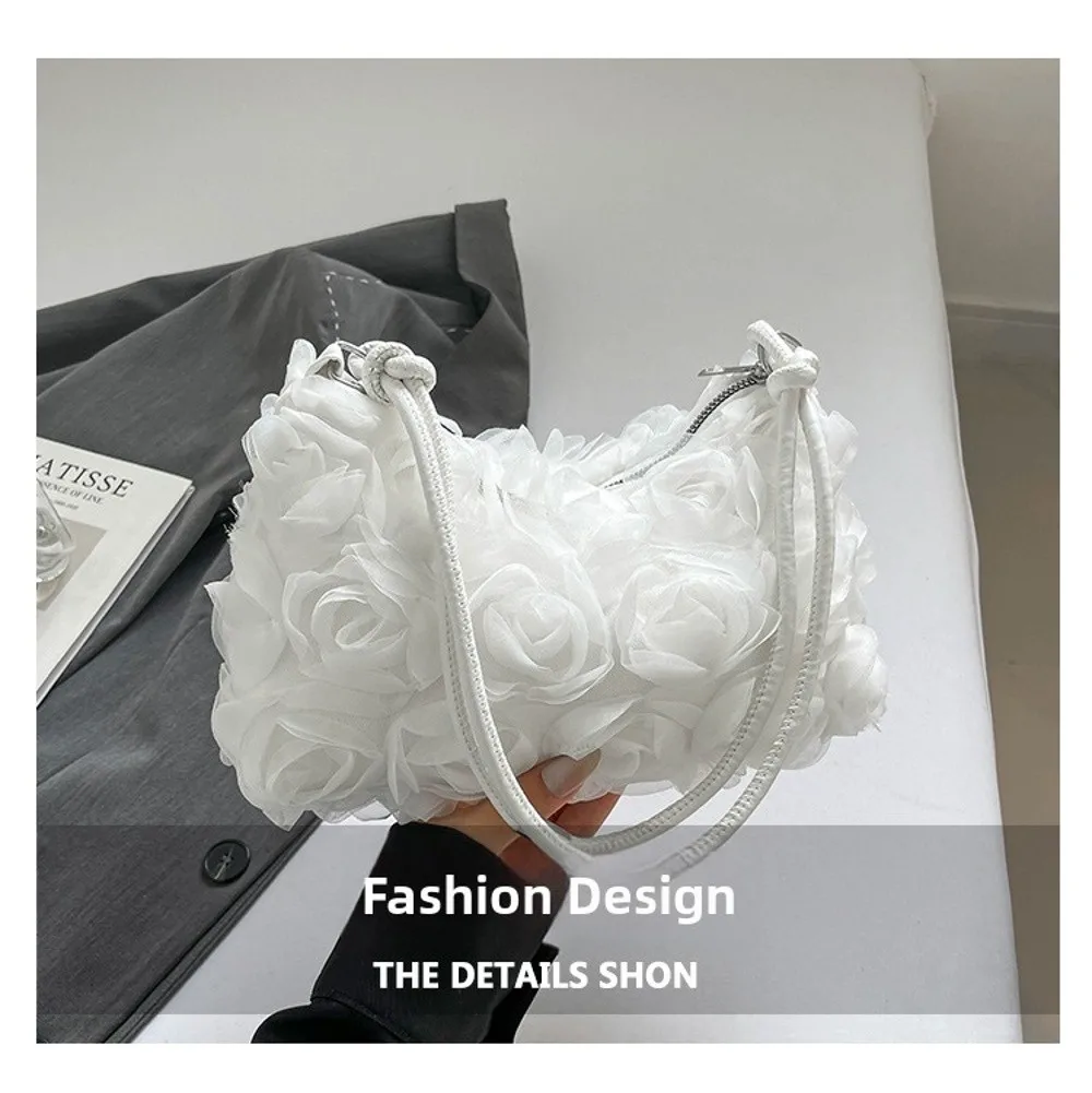 Bolso bandolera con flores 3D