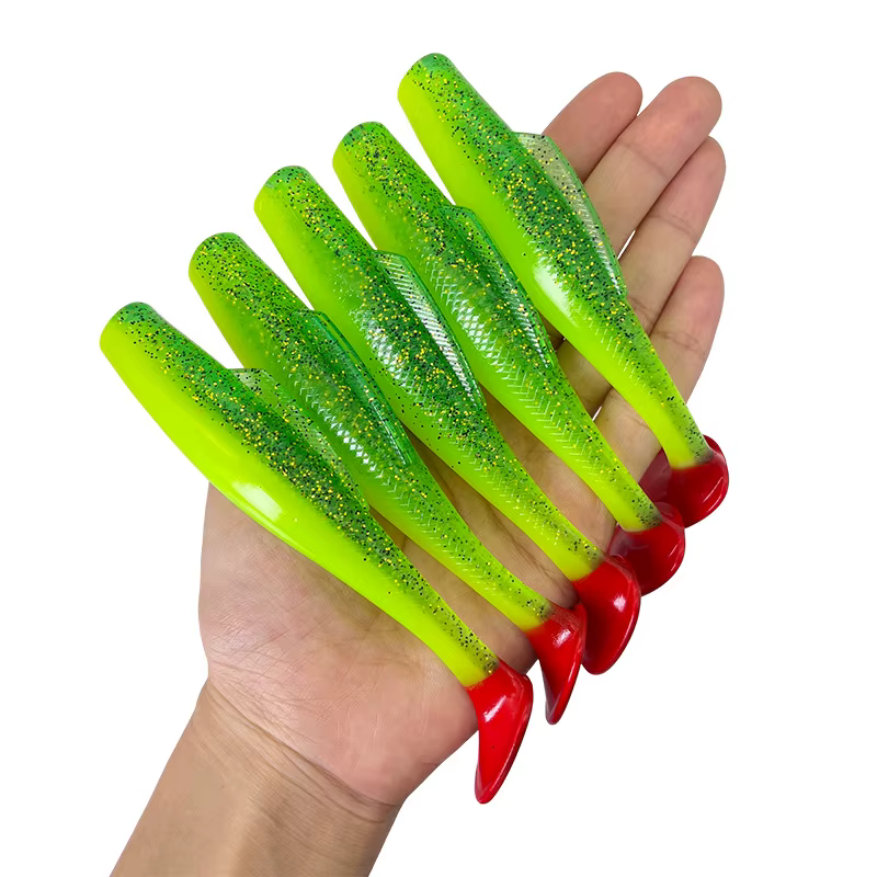 Swimbait de silicona con cola en T – Señuelo para agua dulce y salada - imagen 5