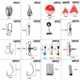 Kit accesorios pesca: ganchos giratorios, plomos y flotadores - imagen 2