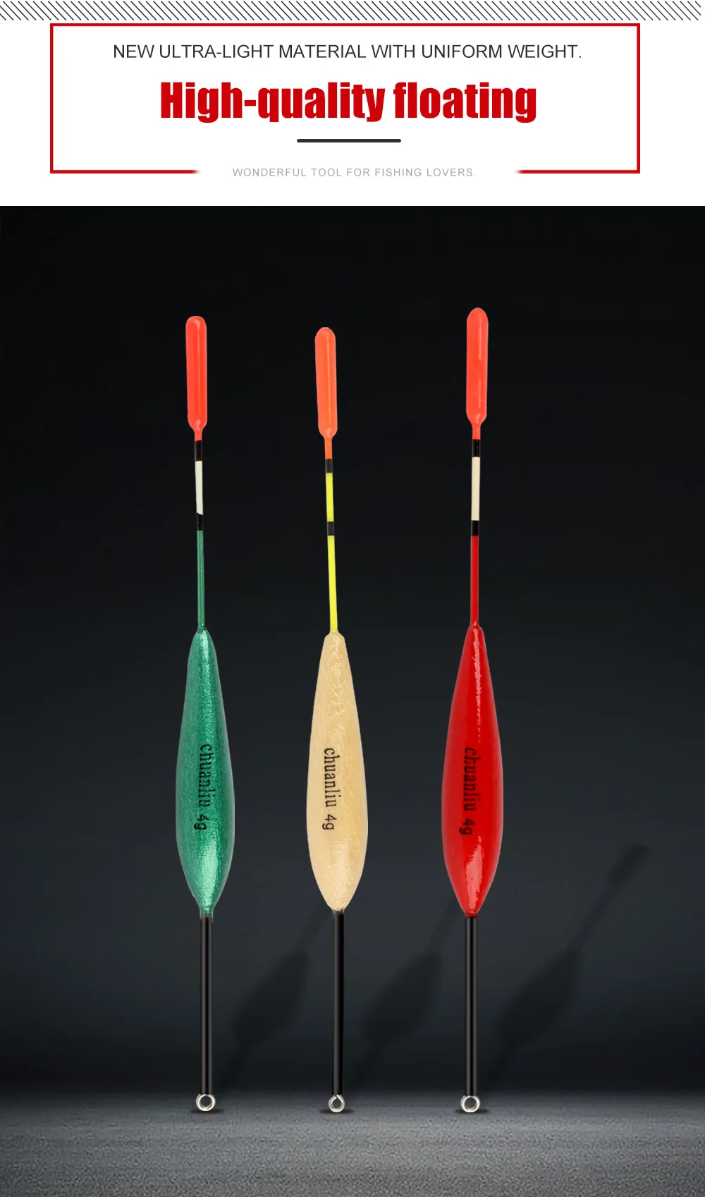 Boya vertical de pesca para diferentes sesiones