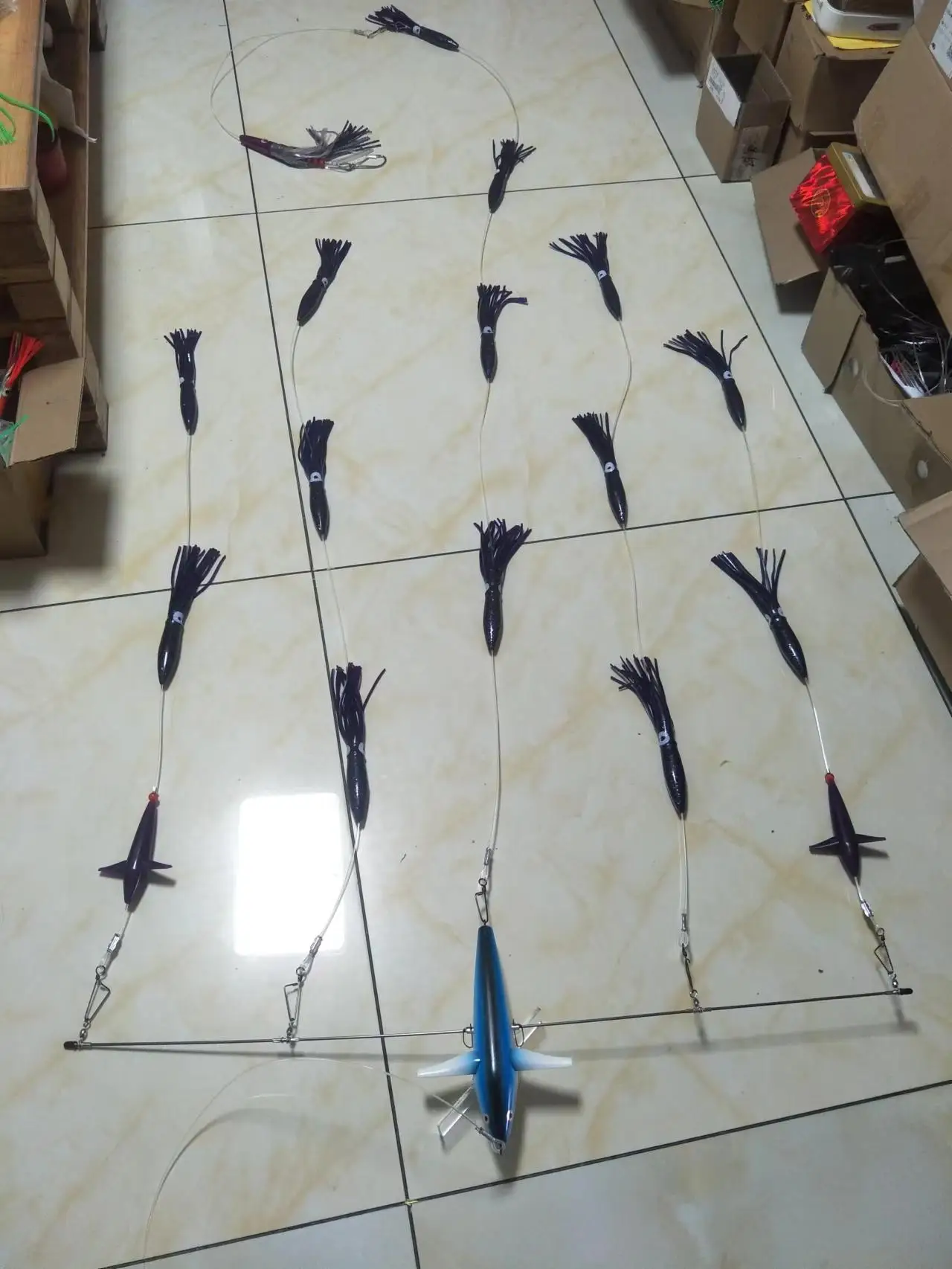 Spreader Bars Bird Splashbar para Marlín y Atún, instalación derecha - imagen 4