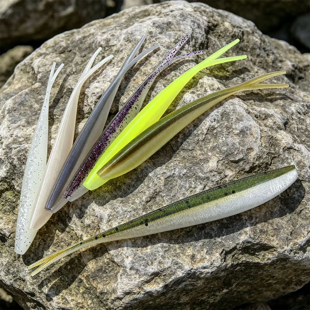 Señuelo Soft Spinpoler Fluke Split Tail para Baars - imagen 3