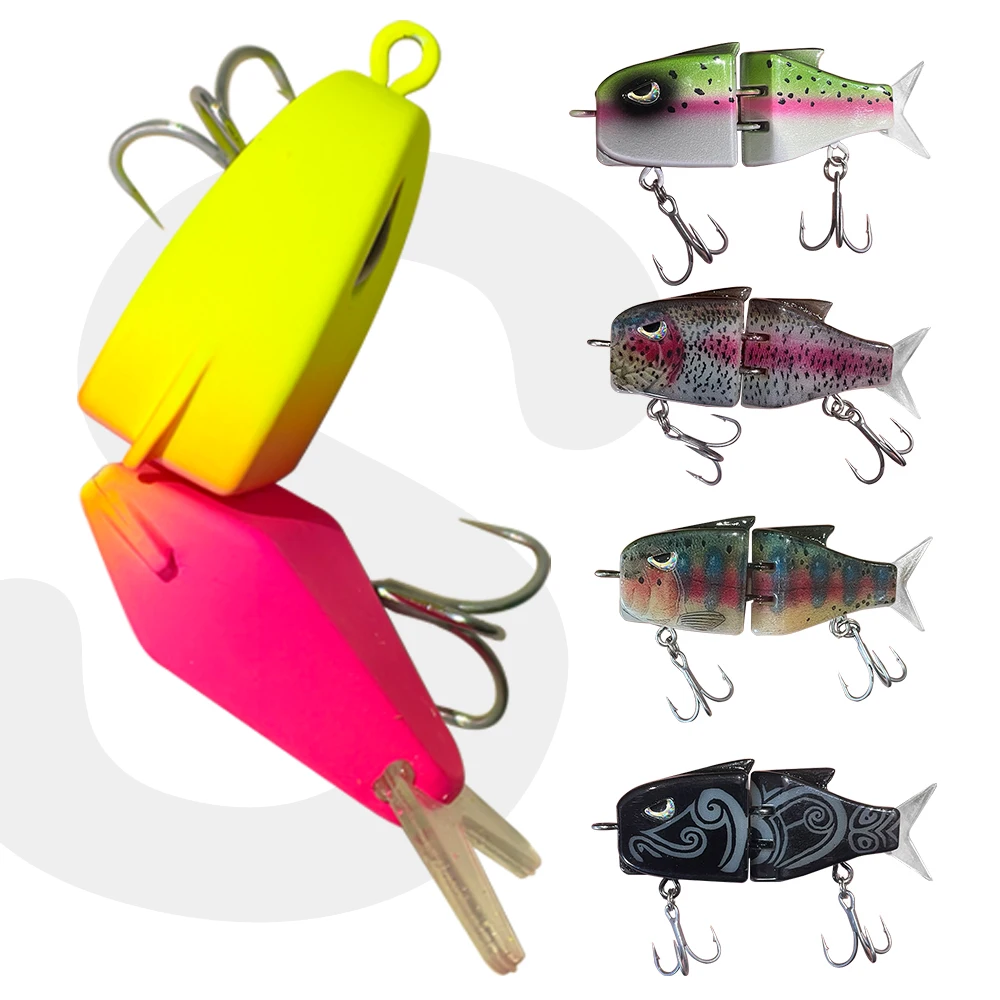 Swimbait multiarticulado hundido para lubina y depredador - imagen 2