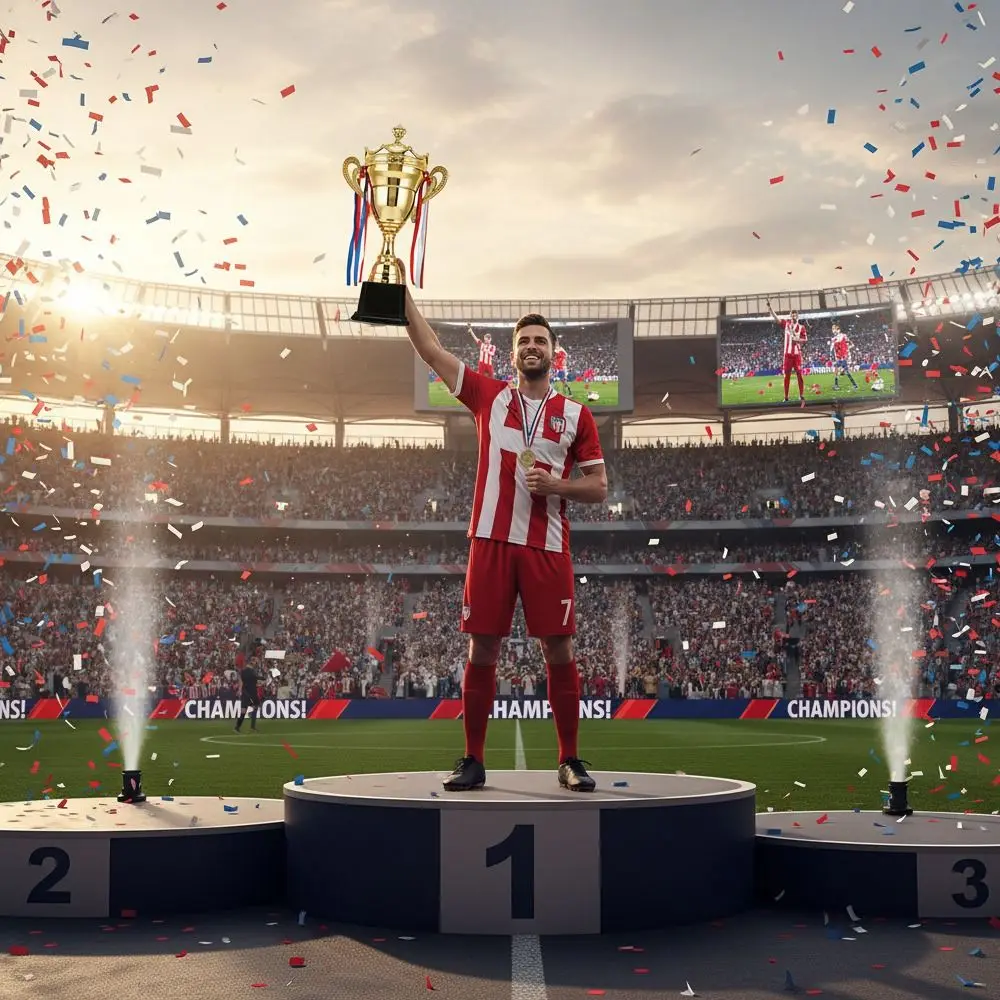 Trofeo en diferentes tamaños