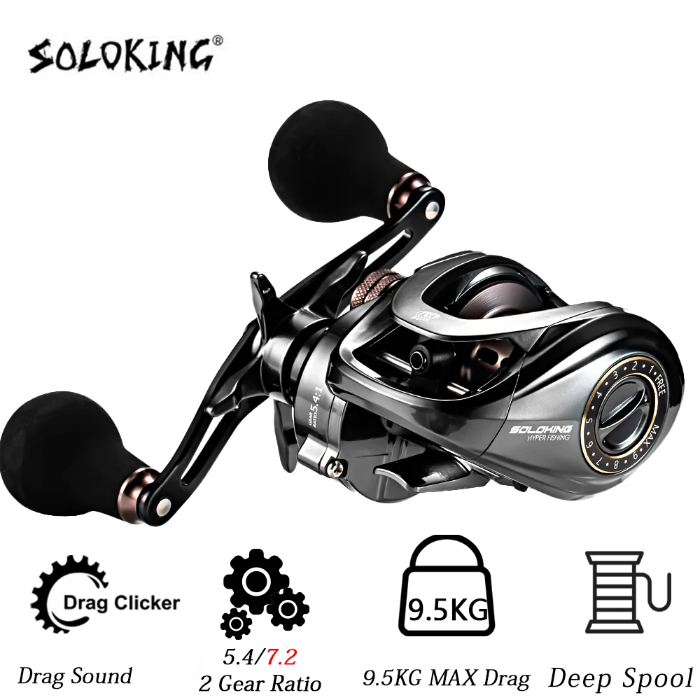 Remasystem HIAW200 Baitcaster 9,5Kg – Relación 5,4:1 – 11 rodamientos - imagen 4
