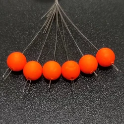 Flotador de pesca bola espuma agua dulce naranja visible 5-15mm