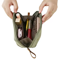 Neceser organizador pequeño para cosméticos y maquillaje con cierre