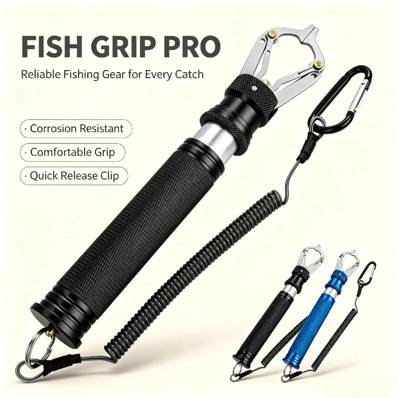 Pinza de pesca portátil con cordón y agarre antideslizante - imagen 5