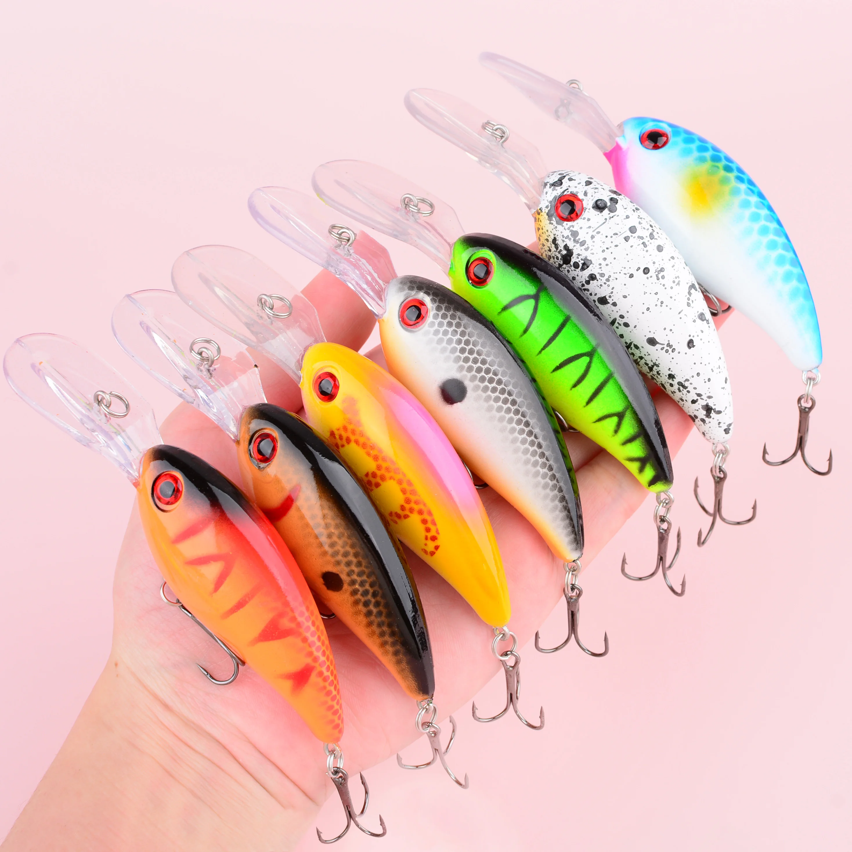 Magic Works Crankbait flotante con labio PCB para lubina y jerkbait - imagen 5