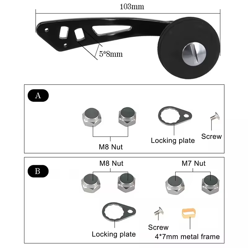 Kit mango carrete universal – Perilla EVA oval brazo único - imagen 3