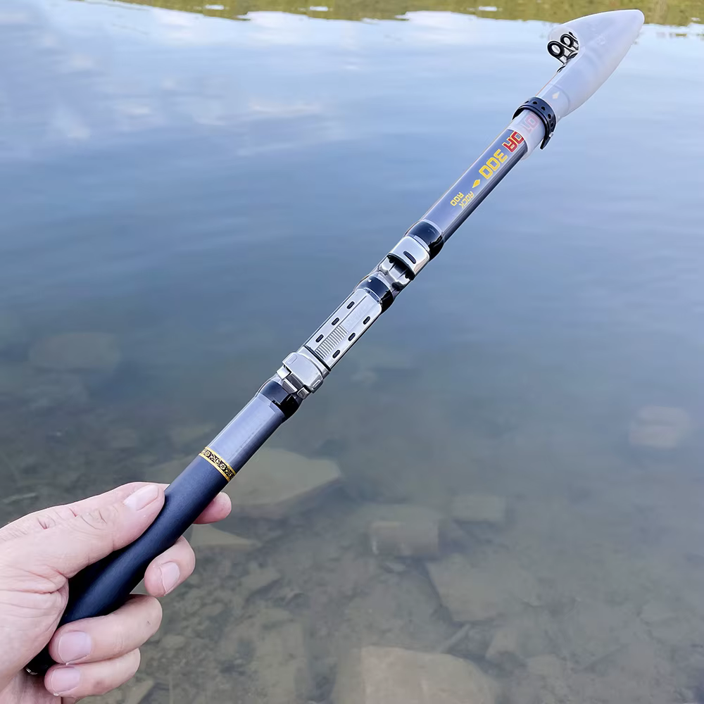 Cana telescopica de carbono para carpa y surfcasting ajustable - imagen 3