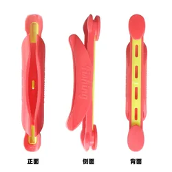 Retractor enrollador de línea portátil con clip y soporte rápido