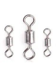 Conector giratorio acero inoxidable para pesca de carpa anillo sólido