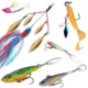 FREE FISHER Señuelos giratorios spinnerbait con cuchilla Spin Willow - imagen 2
