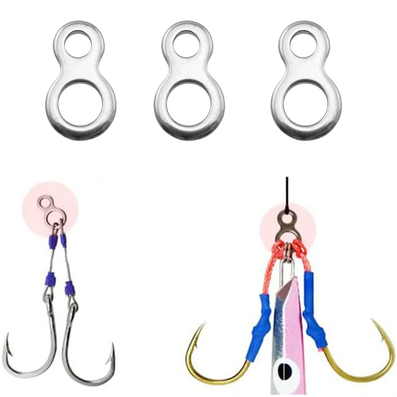 Anillo Giratorio para Señuelos de Pesca en Acero Inoxidable - imagen 3