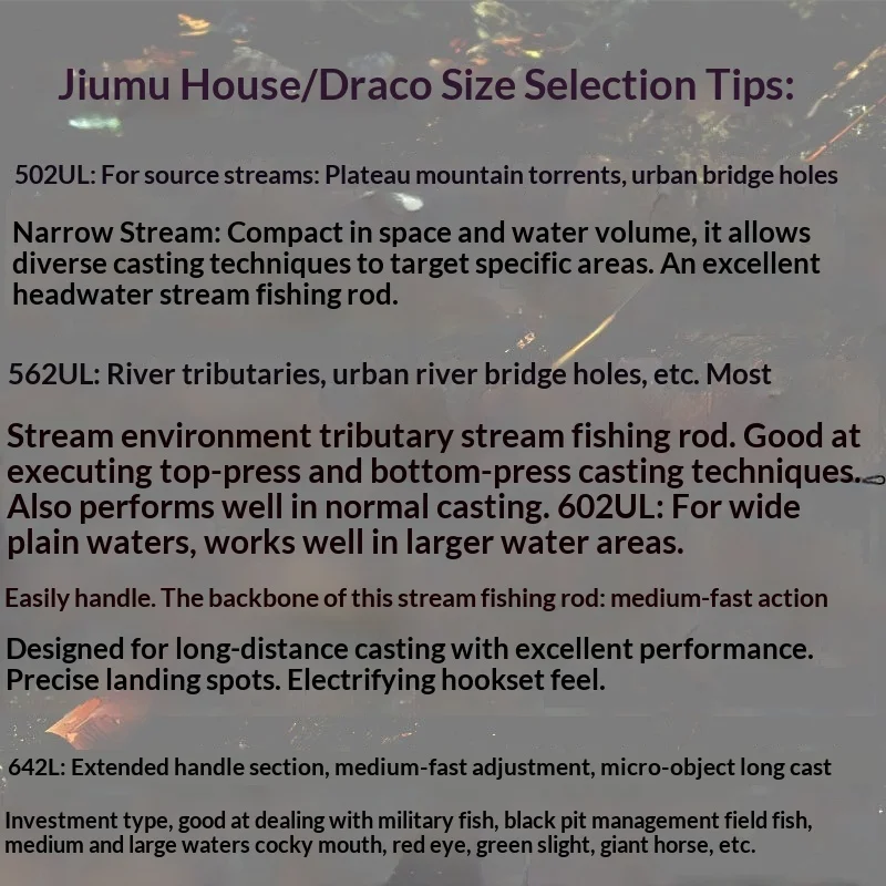 JMW Draco Casting caña ultraligera UL para trucha y microseñuelos - imagen 3