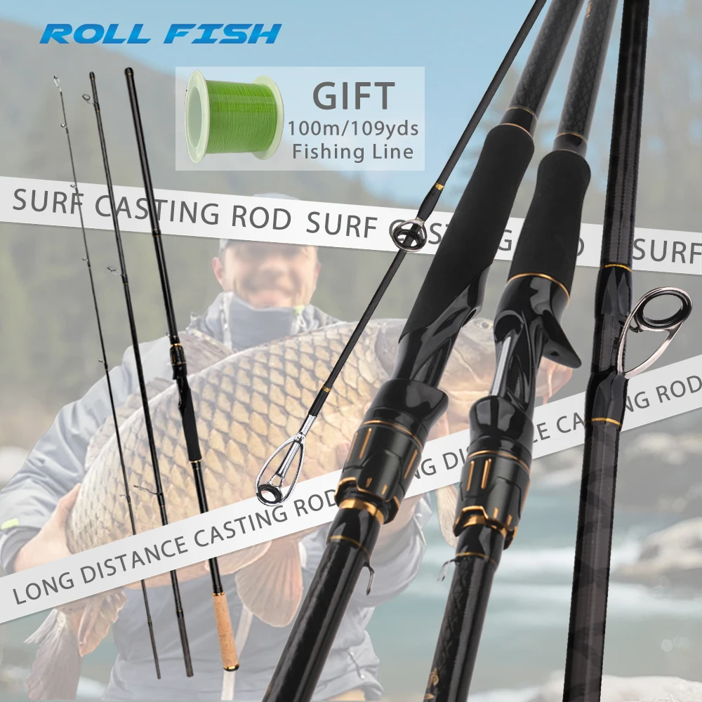Caña de surf ROLLFISH fibra de carbono acción media con corcho - imagen 5