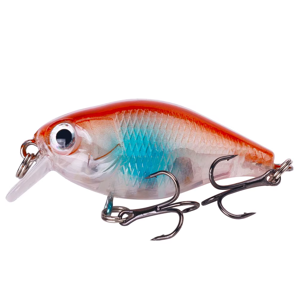 Señuelos Crankbait con anzuelos triples para lubina y lucio