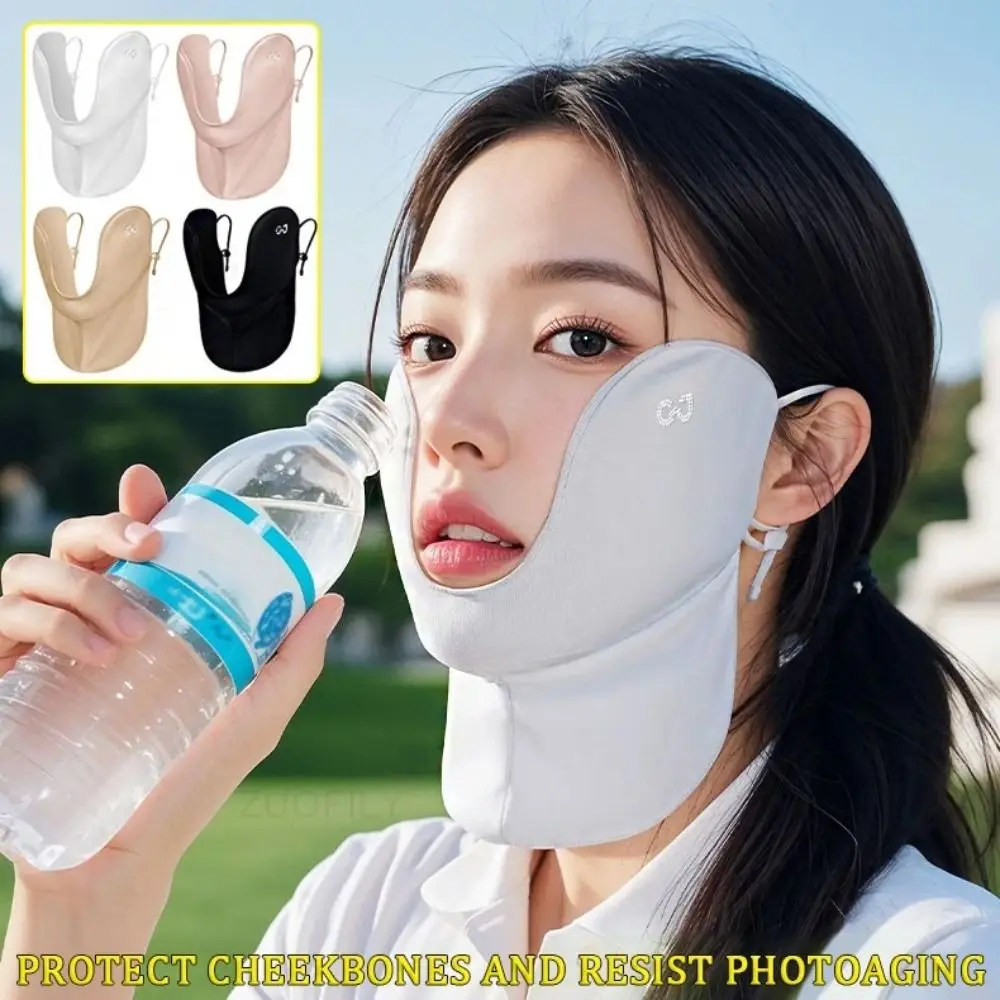 Mascarilla protección solar cuello fresca transpirable ajustable - imagen 4