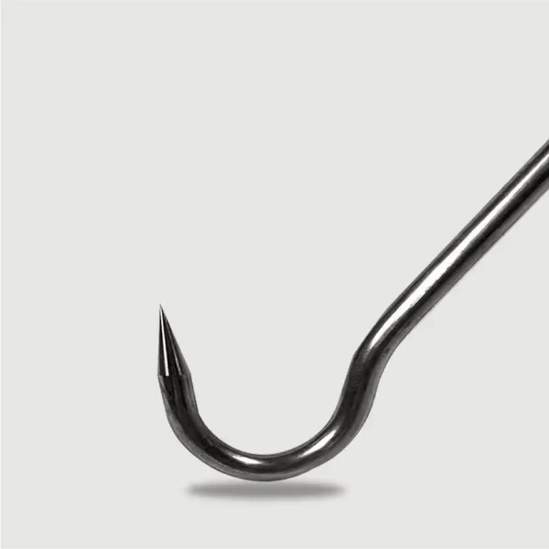 Garfio pesca hielo mango madera – Acero inoxidable - imagen 4