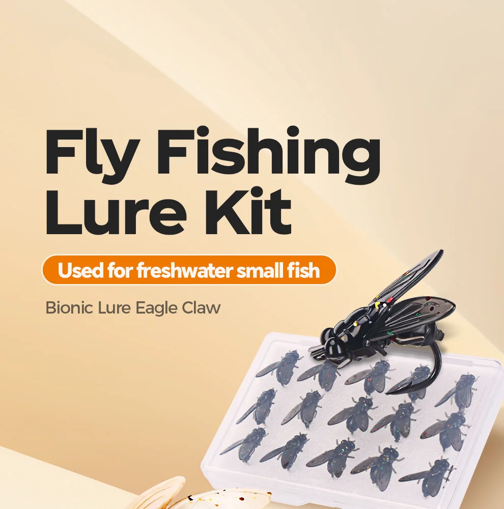 Juego de anzuelos para pesca con mosca WEIHE