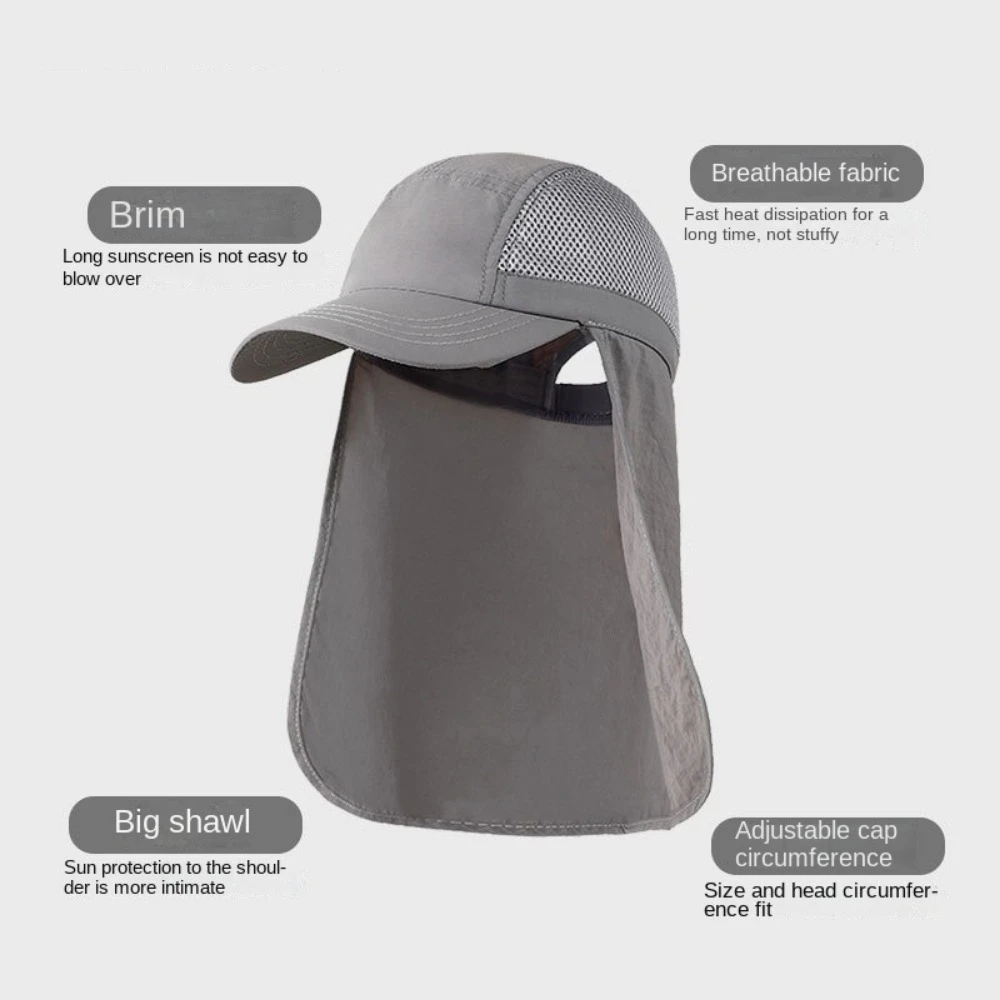 Sombrero de pescador con protección solar y ala ancha