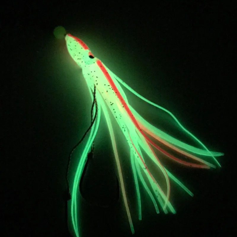 Señuelo de calamar para jigging nocturno en barco y pesca roca - imagen 4