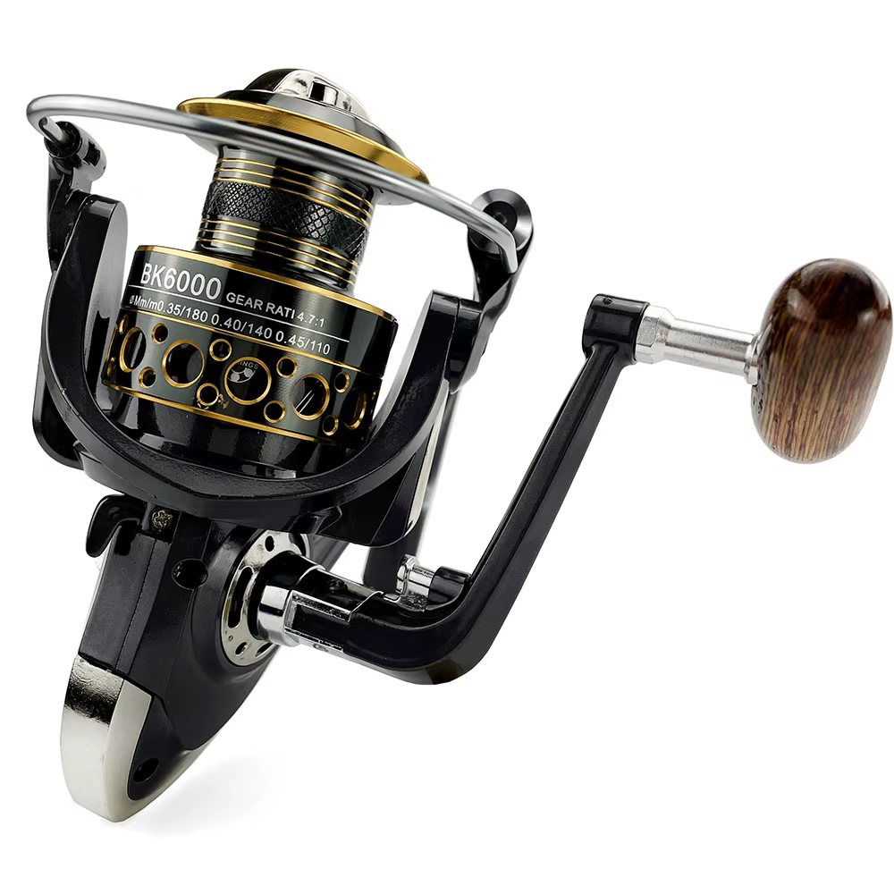 Carrete giratorio marino con bobina de fundición – 8-10KG, cuerpo ligero - imagen 2