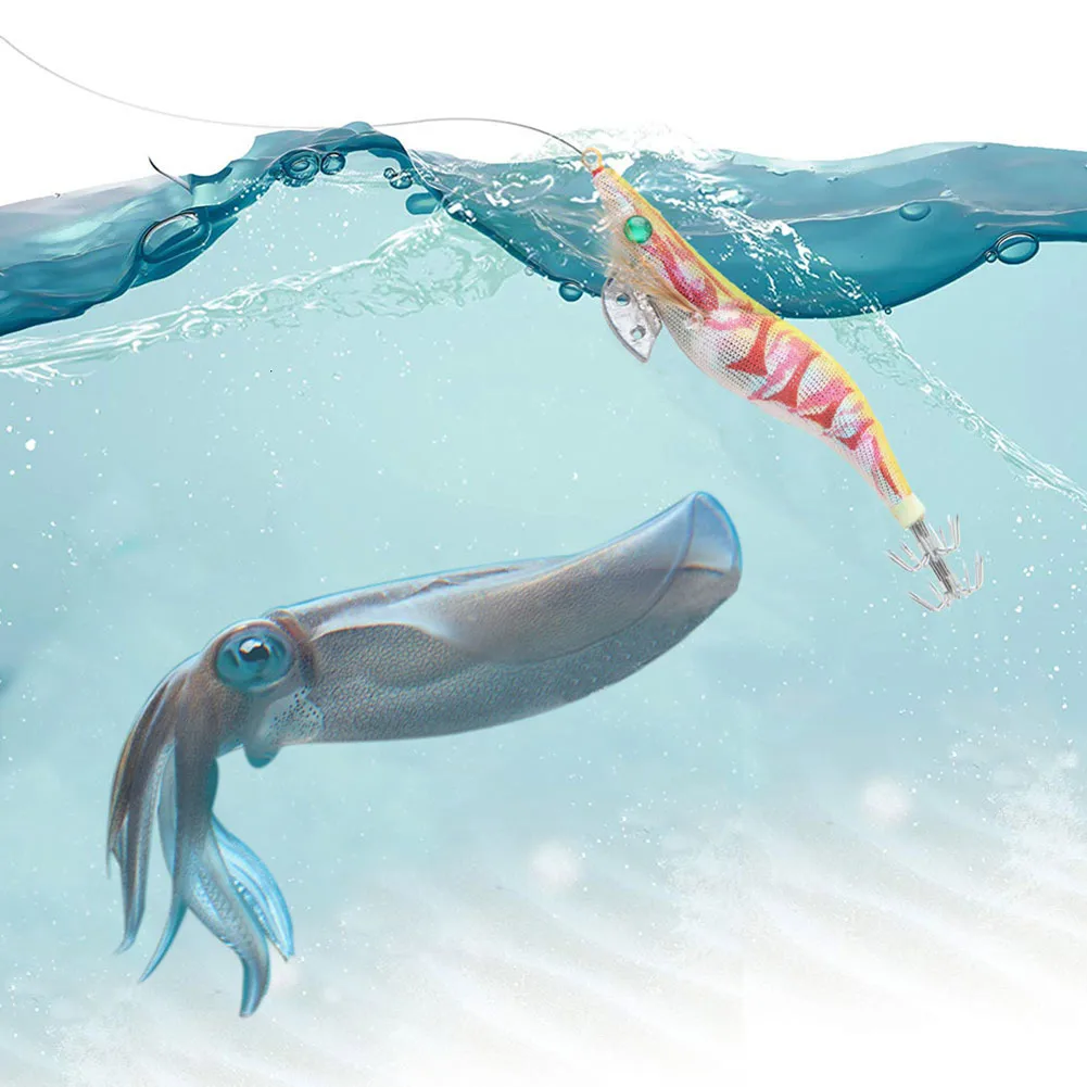 Señuelos luminosos Jig Head para calamar y pulpo Free Fisher – Vástago afilado - imagen 5