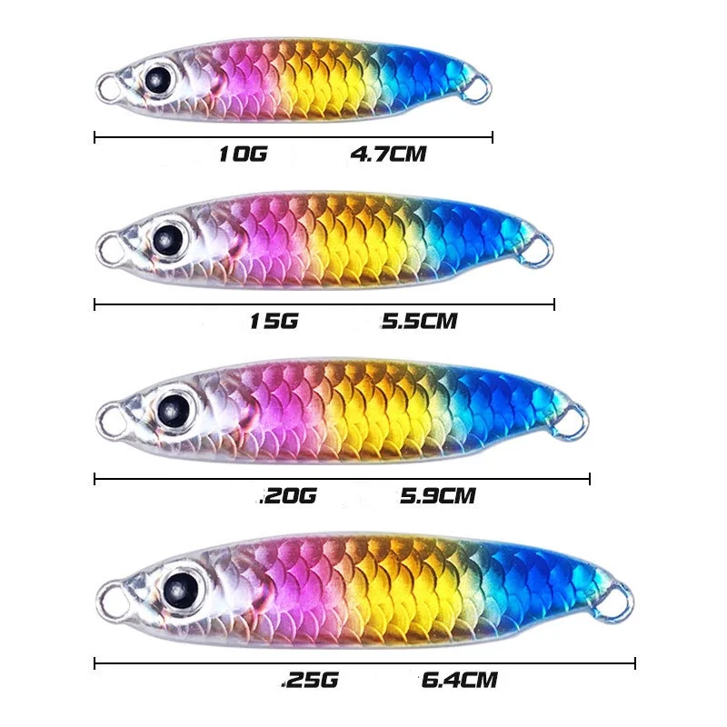 Anzuelo Jigging con cebo giratorio - plantilla láser de metal - imagen 3
