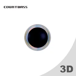 Ojos holográficos 3D Countbass para jig – Negro pupila grande