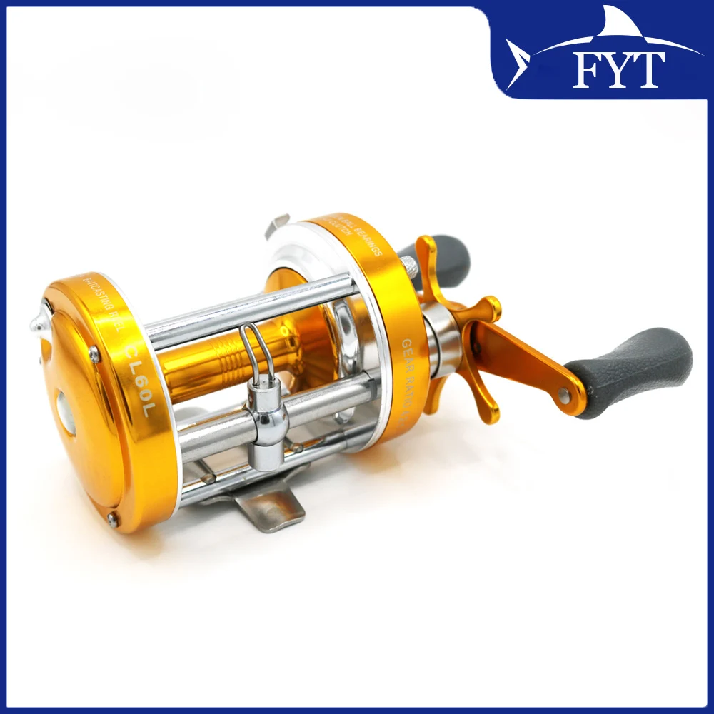 Carrete MingYang CL60 Spinning Mar – 2 rodamientos metal mano derecha dorado