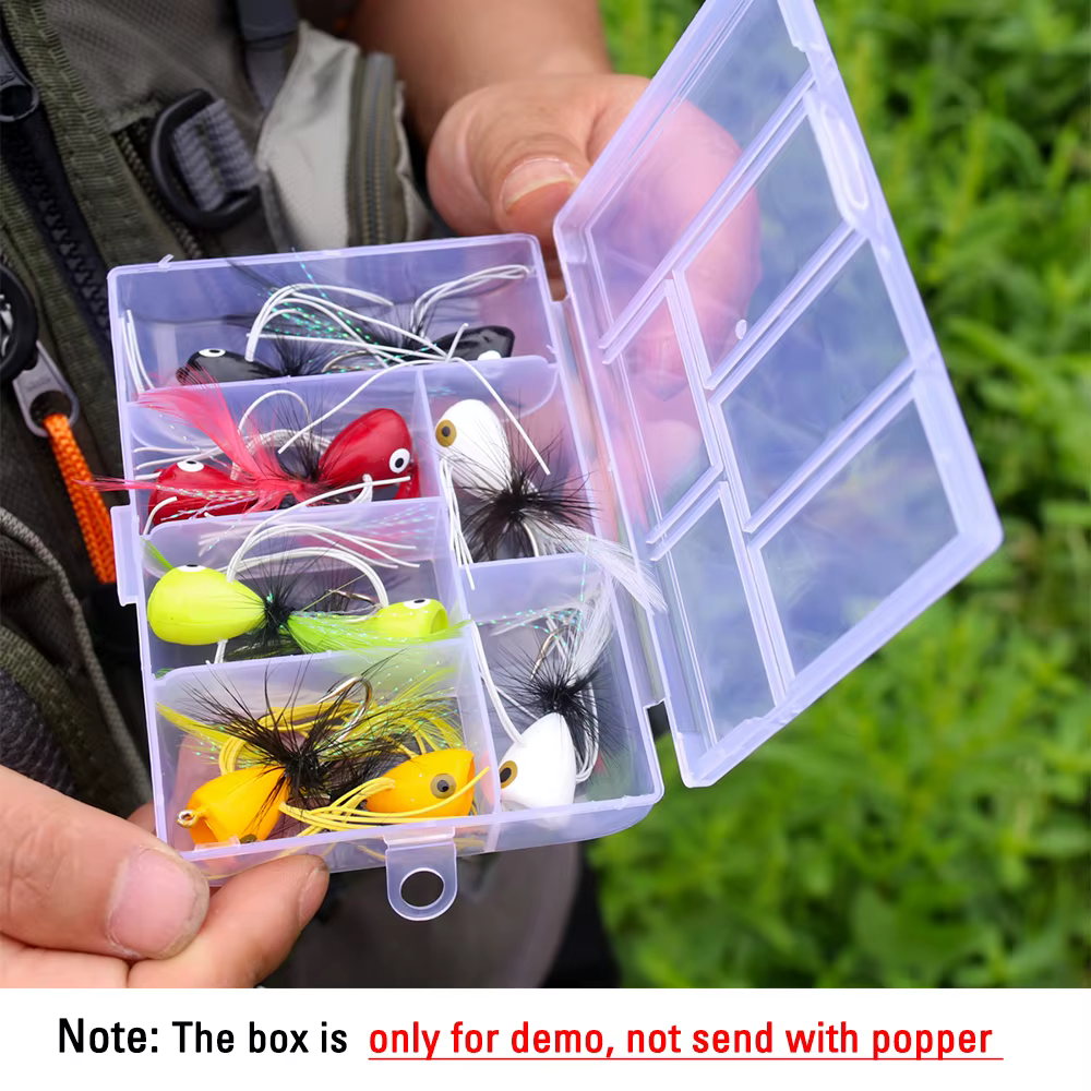 Señuelos de mosca ICERIO topwater para lubina trucha salmón perca - imagen 3