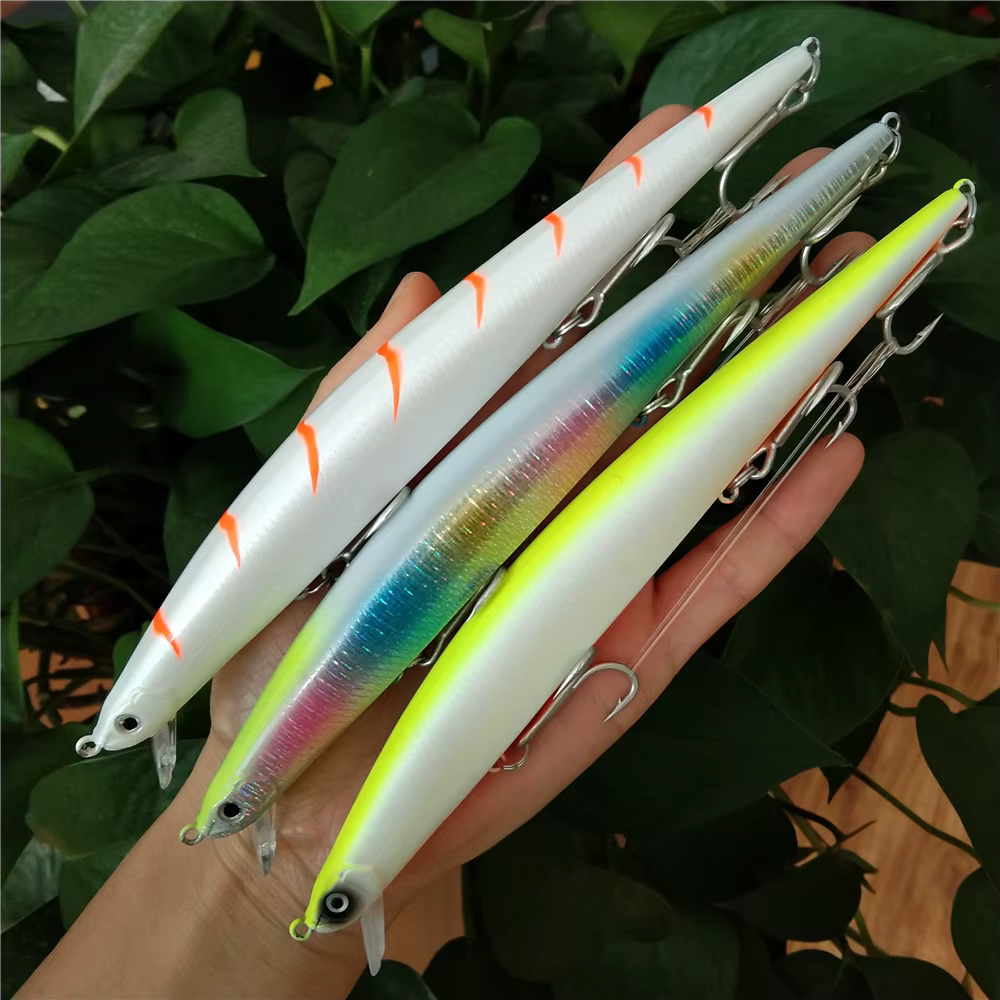 Swolfy Minnow Flotante 175mm – Señuelo de lanzamiento largo para lubina