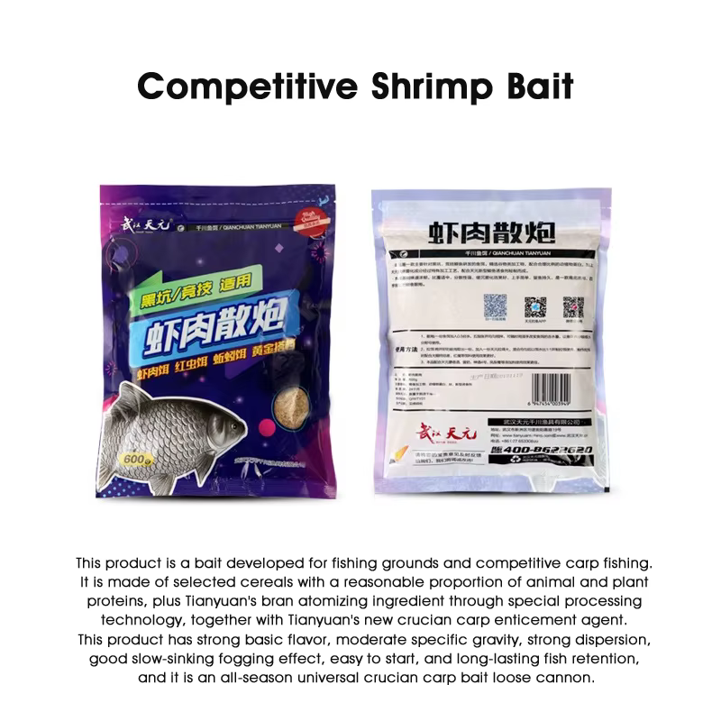 Engodo Tianyuan Competición Carpa y Carpa Cruciana Sabor Pescado