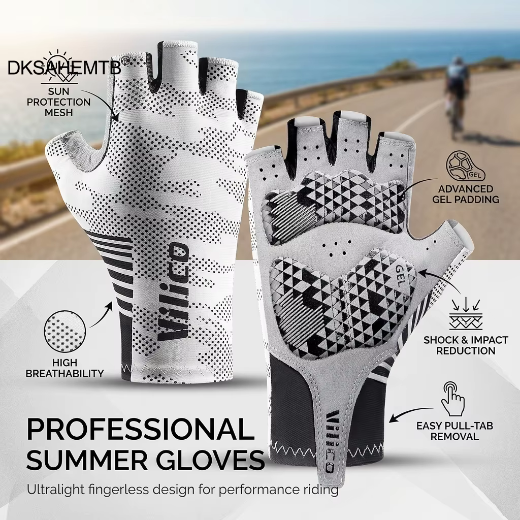 Guantes de Pesca Táctiles Verano – Medio Dedo Antideslizante - imagen 4