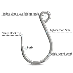 Anzuelos inline FishTrip Wide Gap – Repuesto para vinilo