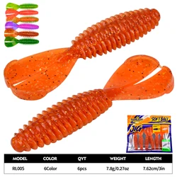 Sunlure Swimbait doble cola cuerpo roscado para lubina y lucio